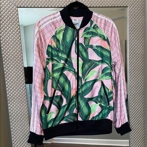 Adidas Women's Tropical Leaf Bomber Jacket